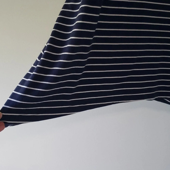 Lily Pulitzer Jennalyn 100% Pima Cotton  Swing Dress XS Navy Blue White Stripe - Picture 4 of 12